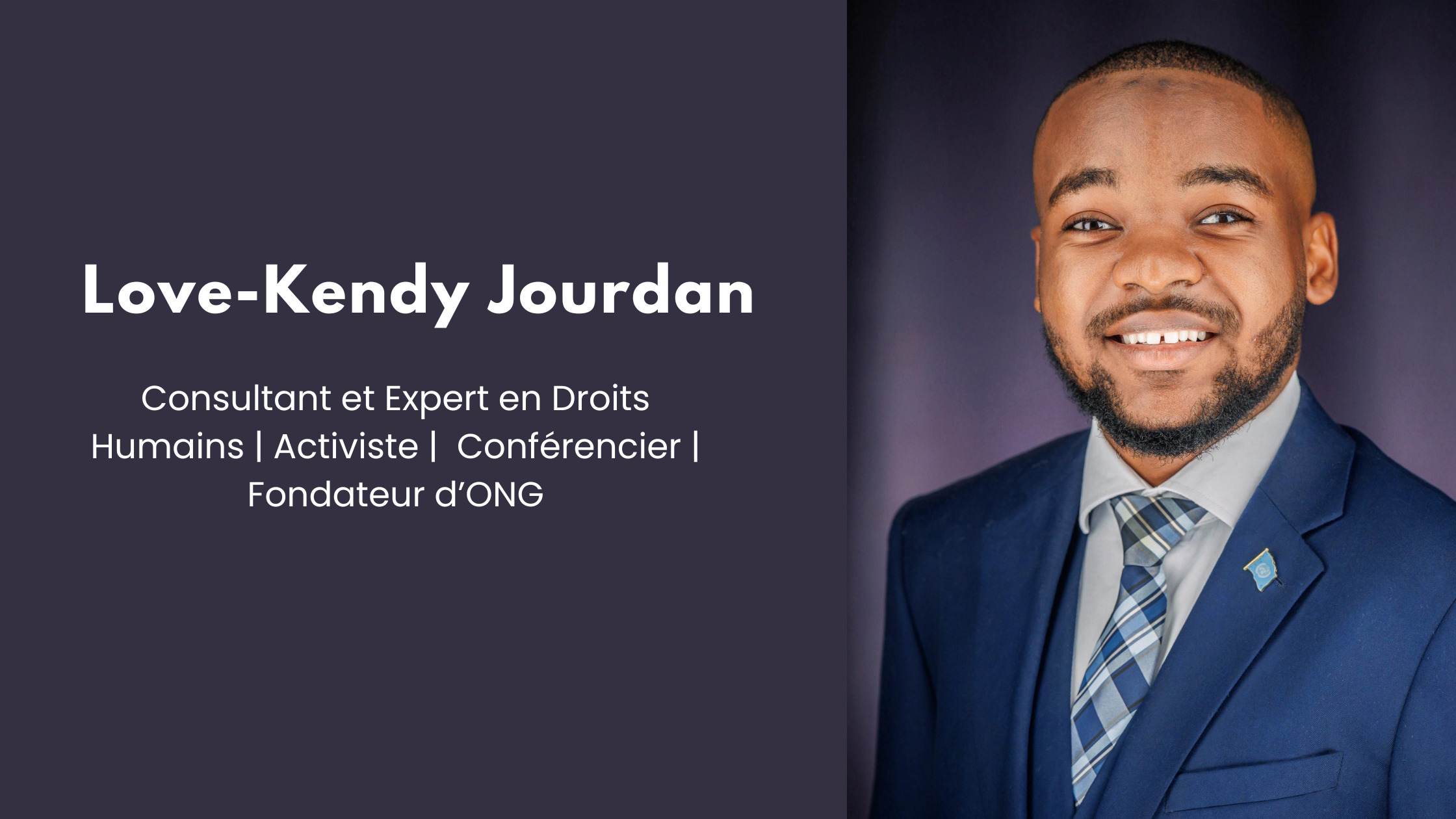 Love-Kendy Jourdan - Consultant en droits humains